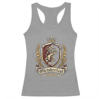 Oktoberfest Munchen Lion Crest Racerback Tank Top Classic Bavarian Festival - Wonder Print Shop