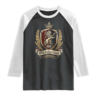 Oktoberfest Munchen Lion Crest Raglan Shirt Classic Bavarian Festival TS02