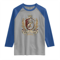 Oktoberfest Munchen Lion Crest Raglan Shirt Classic Bavarian Festival TS02