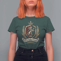 Oktoberfest Munchen Lion Crest T Shirt For Women Classic Bavarian Festival - Wonder Print Shop