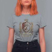 Oktoberfest Munchen Lion Crest T Shirt For Women Classic Bavarian Festival - Wonder Print Shop