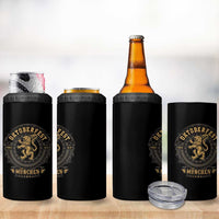 Oktoberfest Munchen 4 in 1 Can Cooler Tumbler Munich Vintage Round Emblem with Bavarian Lion - Wonder Print Shop