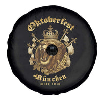 Oktoberfest Munchen Roaring Lion Spare Tire Cover Since 1810 Crown and Beer Weapon - Wonder Print Shop