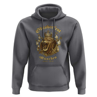 Oktoberfest Munchen Roaring Lion Hoodie Since 1810 Crown and Beer Weapon - Wonder Print Shop
