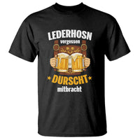 Funny Lederhosen Oktoberfest Beer Drinking T Shirt Lederhosn Vergessen Durscht Mitbracht - Wonder Print Shop