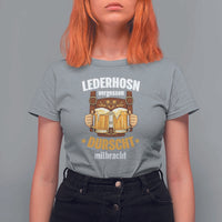 Funny Lederhosen Oktoberfest Beer Drinking T Shirt For Women Lederhosn Vergessen Durscht Mitbracht - Wonder Print Shop