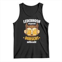 Funny Lederhosen Oktoberfest Beer Drinking Tank Top Lederhosn Vergessen Durscht Mitbracht - Wonder Print Shop