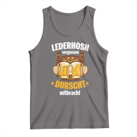 Funny Lederhosen Oktoberfest Beer Drinking Tank Top Lederhosn Vergessen Durscht Mitbracht - Wonder Print Shop
