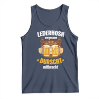 Funny Lederhosen Oktoberfest Beer Drinking Tank Top Lederhosn Vergessen Durscht Mitbracht - Wonder Print Shop
