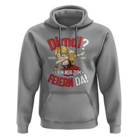 Funny Oktoberfest Dab Girl Hoodie Dirndl I Bin Nur Zum Feiern Da Party - Wonder Print Shop