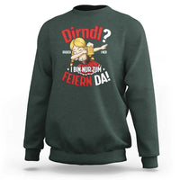 Funny Oktoberfest Dab Girl Sweatshirt Dirndl I Bin Nur Zum Feiern Da Party - Wonder Print Shop