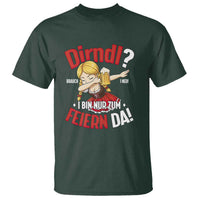 Funny Oktoberfest Dab Girl T Shirt Dirndl I Bin Nur Zum Feiern Da Party - Wonder Print Shop