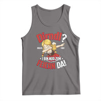 Funny Oktoberfest Dab Girl Tank Top Dirndl I Bin Nur Zum Feiern Da Party - Wonder Print Shop