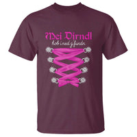 Funny Oktoberfest Corset in Pink T Shirt I Have Not Found My Dirndl - Wonder Print Shop