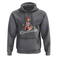 Bavarian Pin Up Girl Lausmadl Hoodie Oktoberfest Edelweiss Flowers - Wonder Print Shop
