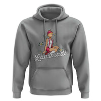 Bavarian Pin Up Girl Lausmadl Hoodie Oktoberfest Edelweiss Flowers - Wonder Print Shop