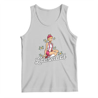 Bavarian Pin Up Girl Lausmadl Tank Top Oktoberfest Edelweiss Flowers - Wonder Print Shop