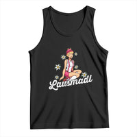 Bavarian Pin Up Girl Lausmadl Tank Top Oktoberfest Edelweiss Flowers - Wonder Print Shop