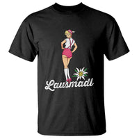 Retro Bavarian Pin Up Girl Lausmadl T Shirt Oktoberfest Edelweiss Flower - Wonder Print Shop