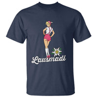 Retro Bavarian Pin Up Girl Lausmadl T Shirt Oktoberfest Edelweiss Flower - Wonder Print Shop