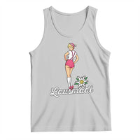 Retro Bavarian Pin Up Girl Lausmadl Tank Top Oktoberfest Edelweiss Flower - Wonder Print Shop
