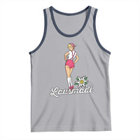Retro Bavarian Pin Up Girl Lausmadl Tank Top Oktoberfest Edelweiss Flower - Wonder Print Shop