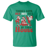 Christmas Santa T Shirt Theres Some Hos In This House Funny Xmas - Wonder Print Shop