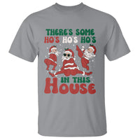 Christmas Santa T Shirt Theres Some Hos In This House Funny Xmas - Wonder Print Shop