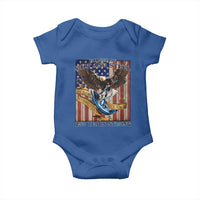 Military Navy 250th Anniversary Baby Onesie Forged of Salt and Steel Patriotic Eagle Anchor American Flag - Wonder Print Shop