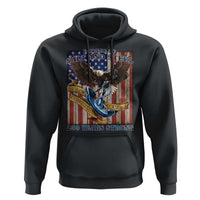 Military Navy 250th Anniversary Hoodie Forged of Salt and Steel Patriotic Eagle Anchor American Flag - Wonder Print Shop