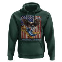Military Navy 250th Anniversary Hoodie Forged of Salt and Steel Patriotic Eagle Anchor American Flag - Wonder Print Shop