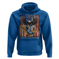 Military Navy 250th Anniversary Hoodie Forged of Salt and Steel Patriotic Eagle Anchor American Flag - Wonder Print Shop