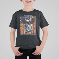 Military Navy 250th Anniversary T Shirt For Kid Forged of Salt and Steel Patriotic Eagle Anchor American Flag - Wonder Print Shop