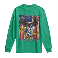 Military Navy 250th Anniversary Long Sleeve Shirt Forged of Salt and Steel Patriotic Eagle Anchor American Flag - Wonder Print Shop