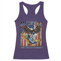 Military Navy 250th Anniversary Racerback Tank Top Forged of Salt and Steel Patriotic Eagle Anchor American Flag - Wonder Print Shop