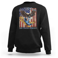 Military Navy 250th Anniversary Sweatshirt Forged of Salt and Steel Patriotic Eagle Anchor American Flag - Wonder Print Shop