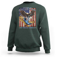 Military Navy 250th Anniversary Sweatshirt Forged of Salt and Steel Patriotic Eagle Anchor American Flag - Wonder Print Shop