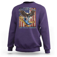 Military Navy 250th Anniversary Sweatshirt Forged of Salt and Steel Patriotic Eagle Anchor American Flag - Wonder Print Shop