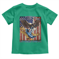 Military Navy 250th Anniversary Toddler T Shirt Forged of Salt and Steel Patriotic Eagle Anchor American Flag - Wonder Print Shop