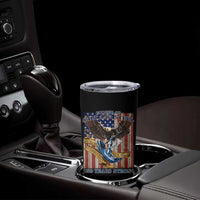 Military Navy 250th Anniversary Tumbler Cup Forged of Salt and Steel Patriotic Eagle Anchor American Flag - Wonder Print Shop