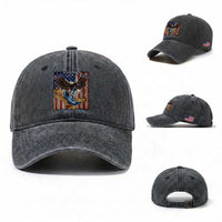Military Navy 250th Anniversary Washed Cotton Baseball Cap Forged of Salt and Steel Patriotic Eagle Anchor American Flag