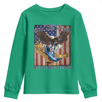 Military Navy 250th Anniversary Youth Sweatshirt Forged of Salt and Steel Patriotic Eagle Anchor American Flag - Wonder Print Shop