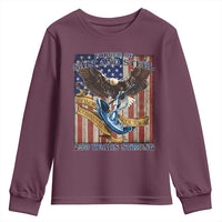 Military Navy 250th Anniversary Youth Sweatshirt Forged of Salt and Steel Patriotic Eagle Anchor American Flag - Wonder Print Shop