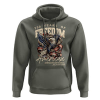 250 Years of Freedom Eagle Hoodie US 250th Anniversary American Semiquincentennial 2026 Patriotic - Wonder Print Shop