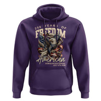 250 Years of Freedom Eagle Hoodie US 250th Anniversary American Semiquincentennial 2026 Patriotic - Wonder Print Shop