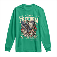 250 Years of Freedom Eagle Long Sleeve Shirt US 250th Anniversary American Semiquincentennial 2026 Patriotic - Wonder Print Shop