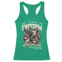 250 Years of Freedom Eagle Racerback Tank Top US 250th Anniversary American Semiquincentennial 2026 Patriotic - Wonder Print Shop