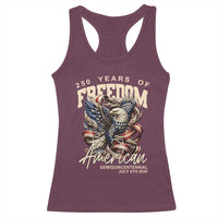 250 Years of Freedom Eagle Racerback Tank Top US 250th Anniversary American Semiquincentennial 2026 Patriotic - Wonder Print Shop