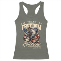 250 Years of Freedom Eagle Racerback Tank Top US 250th Anniversary American Semiquincentennial 2026 Patriotic - Wonder Print Shop