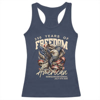 250 Years of Freedom Eagle Racerback Tank Top US 250th Anniversary American Semiquincentennial 2026 Patriotic - Wonder Print Shop